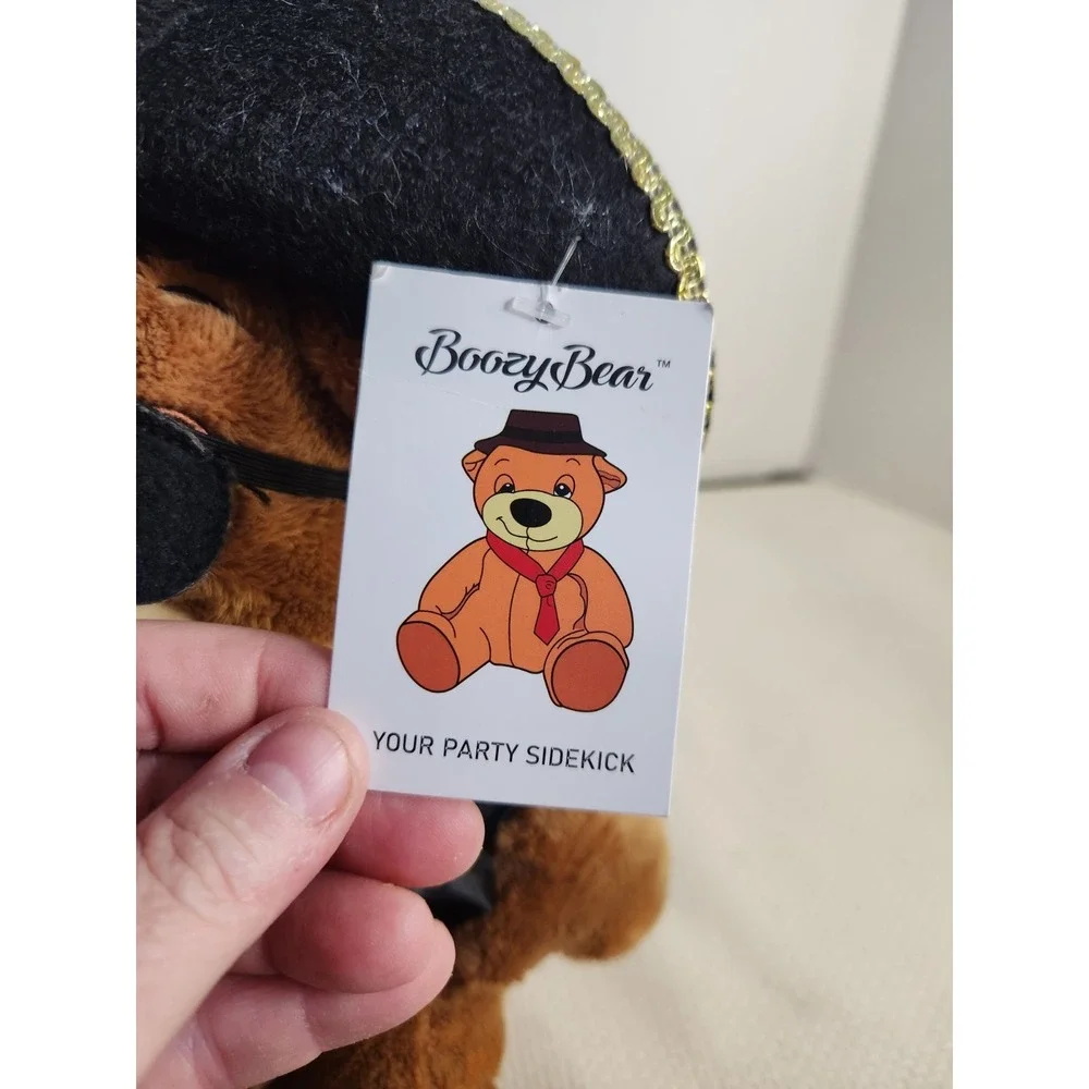 Boozy Bear Wine Bottle Holder Hider Pirate Plush Alcohol Hidden 750ml Plush Only